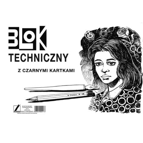 Blok techniczny Kreska Czarny A3/10/170g